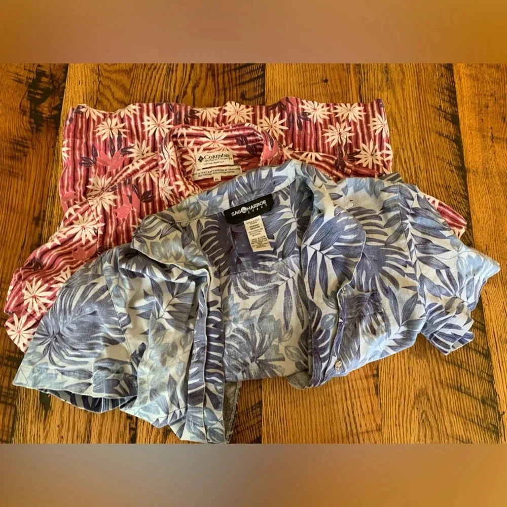 Vintage hawaiian shirts, columbia and sag harbor